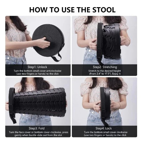 كرسي قابل للطي والسحب