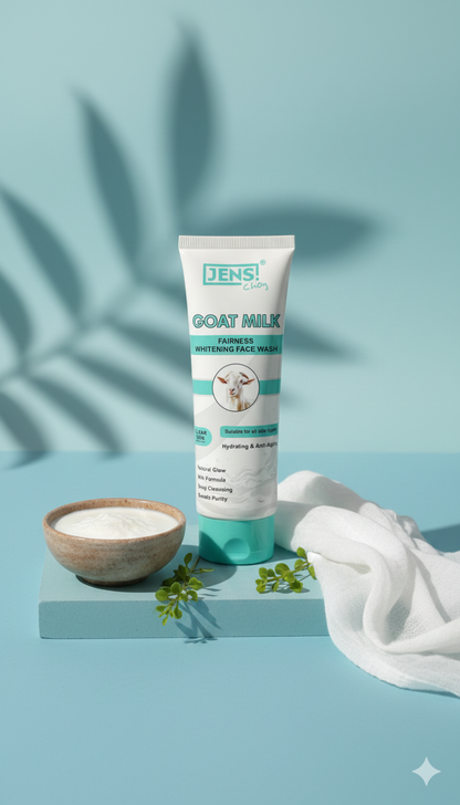 جينز - غسول الوجه لتفتيح البشرة بحليب الماعز